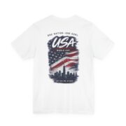 USA World Cup T-Shirt — Patriotic Soccer Tee with Statue of Liberty & Flag - Image 2