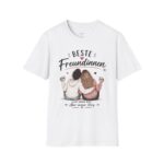 Beste Freundinnen T-Shirt – BFF Freundschaftsshirt mit Herzmotiv