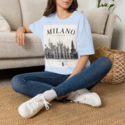 Milano Italia Skyline T-Shirt — Vintage Duomo Graphic Tee - Image 26