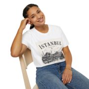Istanbul Türkiye Skyline T-Shirt — Vintage Cityscape Travel Tee - Image 3