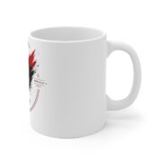 AC Milan Ceramic Mug – Football Club Crest & Red/Black Brush Stroke Design - Image 2