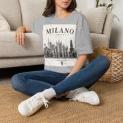 Milano Italia Skyline T-Shirt — Vintage Duomo Graphic Tee - Image 14
