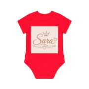 Personalized Baby Bodysuit "Sara" – Rose Gold Crown Newborn Gift - Image 10