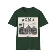 Roma Italia Graphic T-Shirt — Vintage Rome Cityscape Tee - Image 19