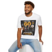 60th Birthday Motorcycle T‑Shirt — Ich bin 60! German Funny Biker Tee - Image 3