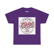 1986 Vintage Birthday T-Shirt — Retro 35th Anniversary Tee - Image 29