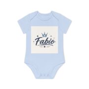 Fabio Baby Bodysuit — Personalized Crown Name Infant Onesie - Image 7