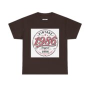 1986 Vintage Birthday T-Shirt — Retro 35th Anniversary Tee - Image 21