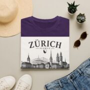 Zürich Skyline T-Shirt — Schweiz Cityscape Travel Tee - Image 33