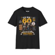 60th Birthday Motorcycle T‑Shirt — Ich bin 60! German Funny Biker Tee - Image 4