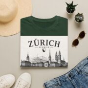 Zürich Skyline T-Shirt — Schweiz Cityscape Travel Tee - Image 13