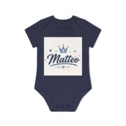 Baby Bodysuit — Personalized "Matteo" Crown Baby Onesie | Newborn Gift - Image 10