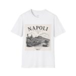 Napoli Italia Vintage T-Shirt — Italian Travel Tee with Mount Vesuvius Illustration