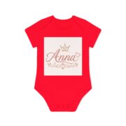 Anna Princess Baby Bodysuit — Personalized Rose Gold Name Infant Onesie - Image 10
