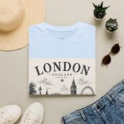 London England Vintage Skyline T-Shirt — Big Ben & London Eye Travel Tee - Image 25