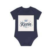 Personalized Baby Bodysuit "Kevin" — Crown Name Onesie, Newborn Gift - Image 10