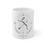 Sagittarius Zodiac Mug – Schütze Bow & Arrow Astrology Coffee Cup