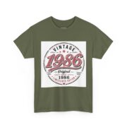 1986 Vintage Birthday T-Shirt — Retro 35th Anniversary Tee - Image 27