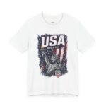 USA World Cup T-Shirt — Patriotic Soccer Tee with Statue of Liberty & Flag