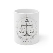 Libra Zodiac Mug — Waage Scales Astrology Coffee Cup