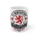 FC Winterthur Ceramic Mug — Swiss Football Team Crest Coffee Cup