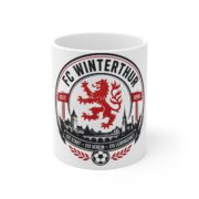 FC Winterthur Ceramic Mug — Swiss Football Team Crest Coffee Cup