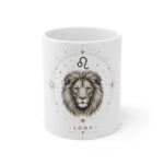 Leo Zodiac Lion Ceramic Mug — 'Löwe' Astrology Coffee Cup