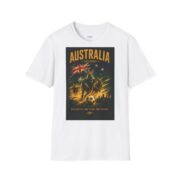 Australia Soccerroos T‑Shirt — Vintage Kangaroo & Flag Soccer Fan Tee - Image 3