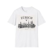 Zürich Skyline T-Shirt — Schweiz Cityscape Travel Tee - Image 3