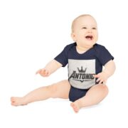 Antonio Baby Bodysuit — Crown Name Personalized Organic Short Sleeve - Image 12