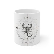 Scorpio Zodiac Ceramic Mug — Skorpion Constellation Astrology Coffee Cup