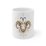 Aries Zodiac Mug — 'Widder' Ram Astrology Coffee Cup