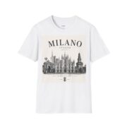 Milano Italia Skyline T-Shirt — Vintage Duomo Graphic Tee - Image 3