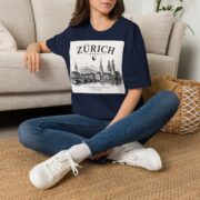 Zürich Skyline T-Shirt — Schweiz Cityscape Travel Tee - Image 30