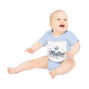 Baby Bodysuit — Personalized "Matteo" Crown Baby Onesie | Newborn Gift - Image 9