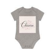 Chiara Baby Bodysuit — Personalized Organic Short Sleeve Onesie - Image 7