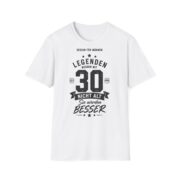 Legendary Since 1995 “30” T-Shirt – German "Legenden werden mit 30" Birthday Tee