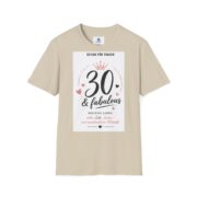 30 & Fabulous T-Shirt — Women's 30th Birthday Celebration Tee - Image 10