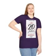 20 Jahre Geburtstag T-Shirt für Frauen – "20 Jahre" Jubiläums-Shirt mit Krone & Herzen - Image 20