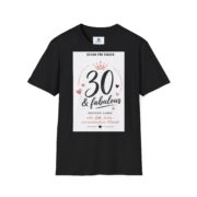 30 & Fabulous T-Shirt — Women's 30th Birthday Celebration Tee - Image 6