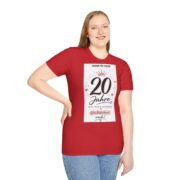 20 Jahre Geburtstag T-Shirt für Frauen – "20 Jahre" Jubiläums-Shirt mit Krone & Herzen - Image 24