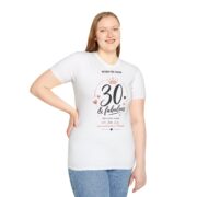 30 & Fabulous T-Shirt — Women's 30th Birthday Celebration Tee - Image 4