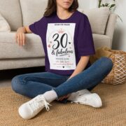 30 & Fabulous T-Shirt — Women's 30th Birthday Celebration Tee - Image 17